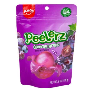 PEELERZ GUMMY GRAPE 6 OZ BAG - Grocer wholesale
