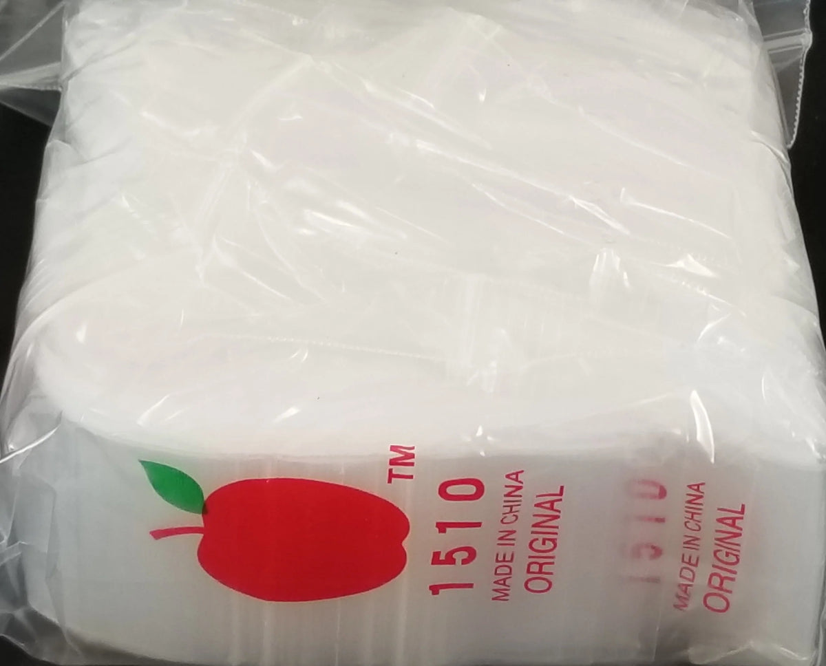 1510 Original Apple Bags 1.5" x 1"- CLEAR - Grocer wholesale
