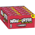 Now and Later Original Cherry Taffy Candy 0.93oz (Box of 24) - Grocer wholesale