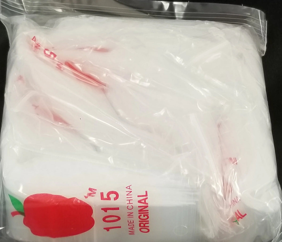 1015 Original Apple Bags 1" x 1.5"- CLEAR - Grocer wholesale