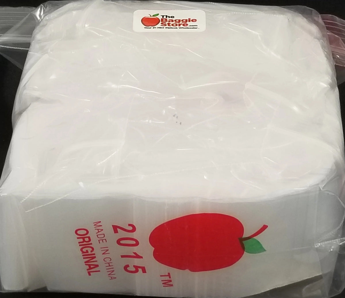 2015 Original Apple Bags 2" x 1.5"- CLEAR - Grocer wholesale