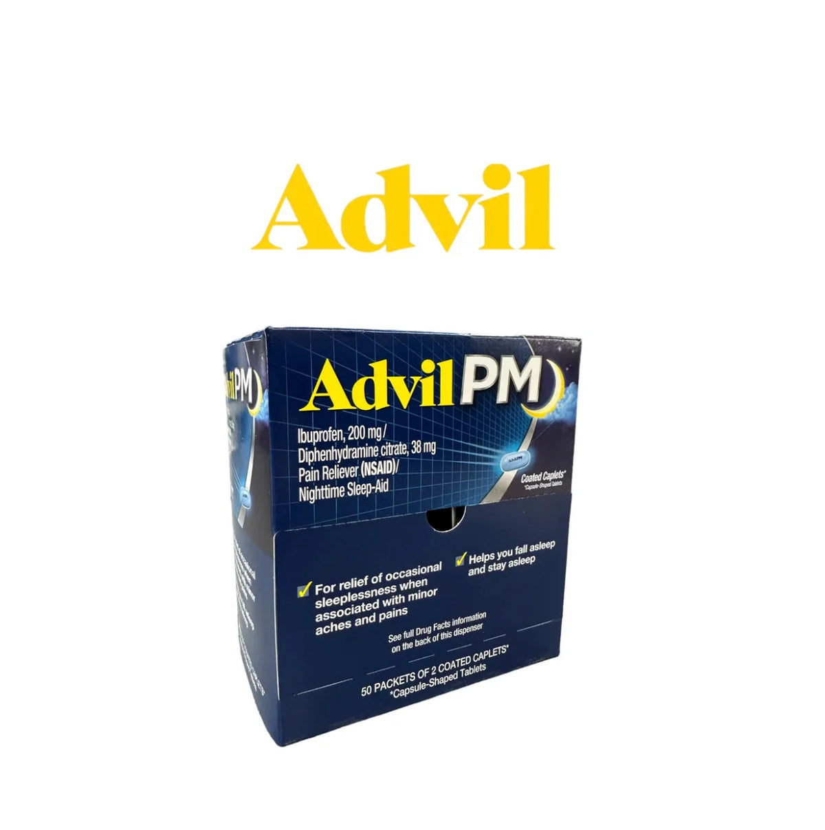 Advil PM Caps 2pk- 50ct - Grocer wholesale
