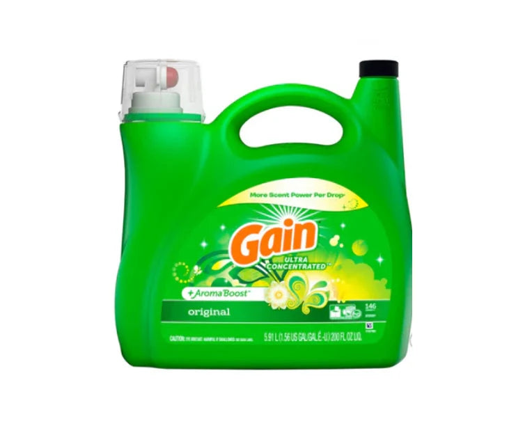 Gain Original Liquid Laundry Detergent 146 Wash Loads - 200oz/2pk - Grocer wholesale