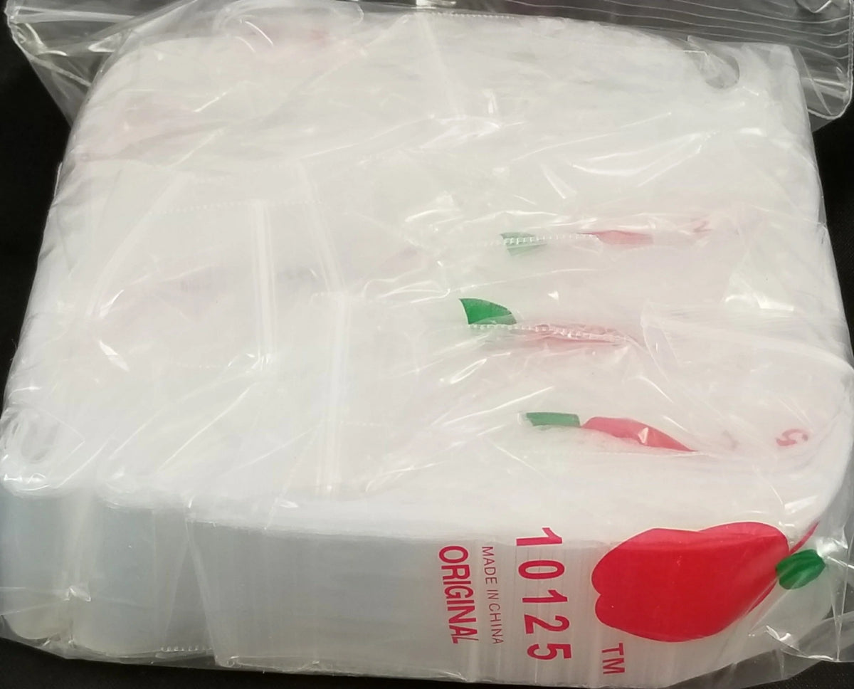 10125 Original Apple Bags 1" x 1.25"- CLEAR - Grocer wholesale