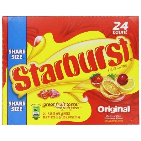 Starburst Original Share Size 24 Count 3.45 Oz - Grocer wholesale