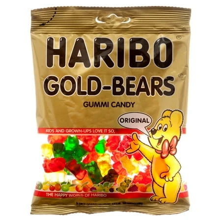 Haribo Gold- sour bears Gummi Candy, 5-oz. Bag (box Of 12) - Grocer wholesale