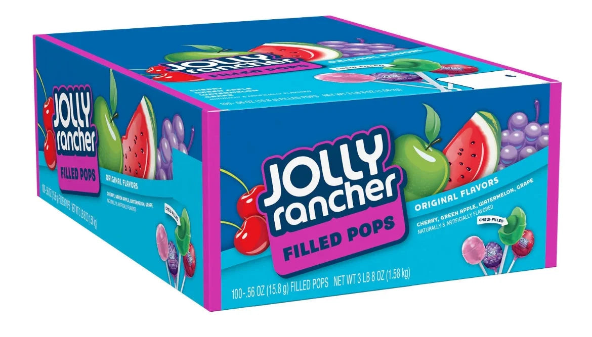 Jolly Rancher Filled Pops 100-.56Oz - Grocer wholesale