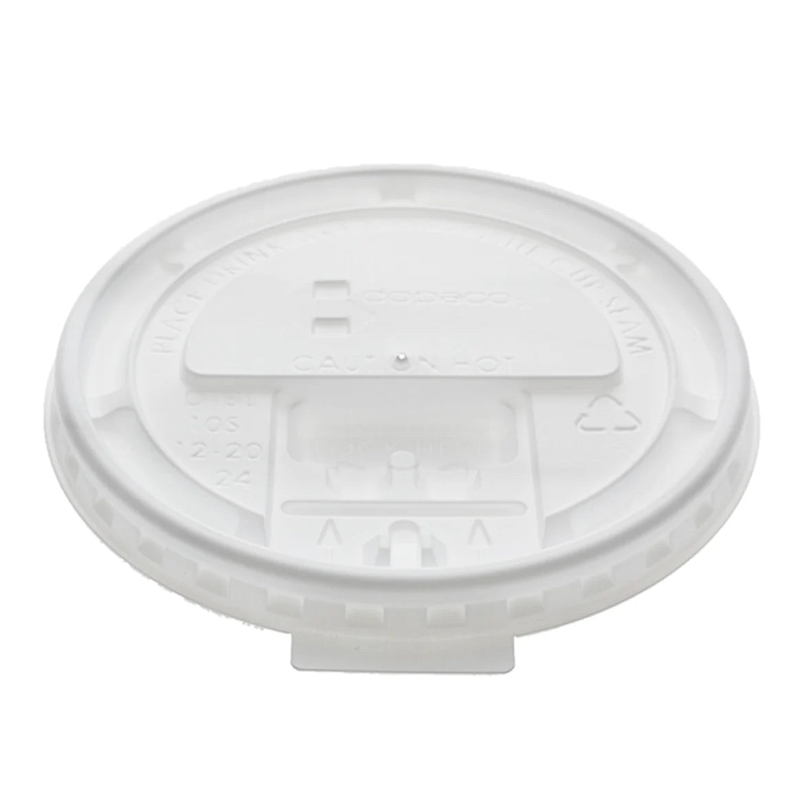 Himson white tear back coffee cup lid 10-20oz 1000ct - Grocer wholesale