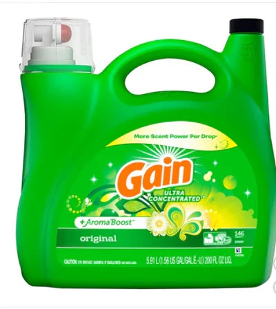 Gain Original Liquid Laundry Detergent 146 Wash Loads - 200oz/2pk - Grocer wholesale