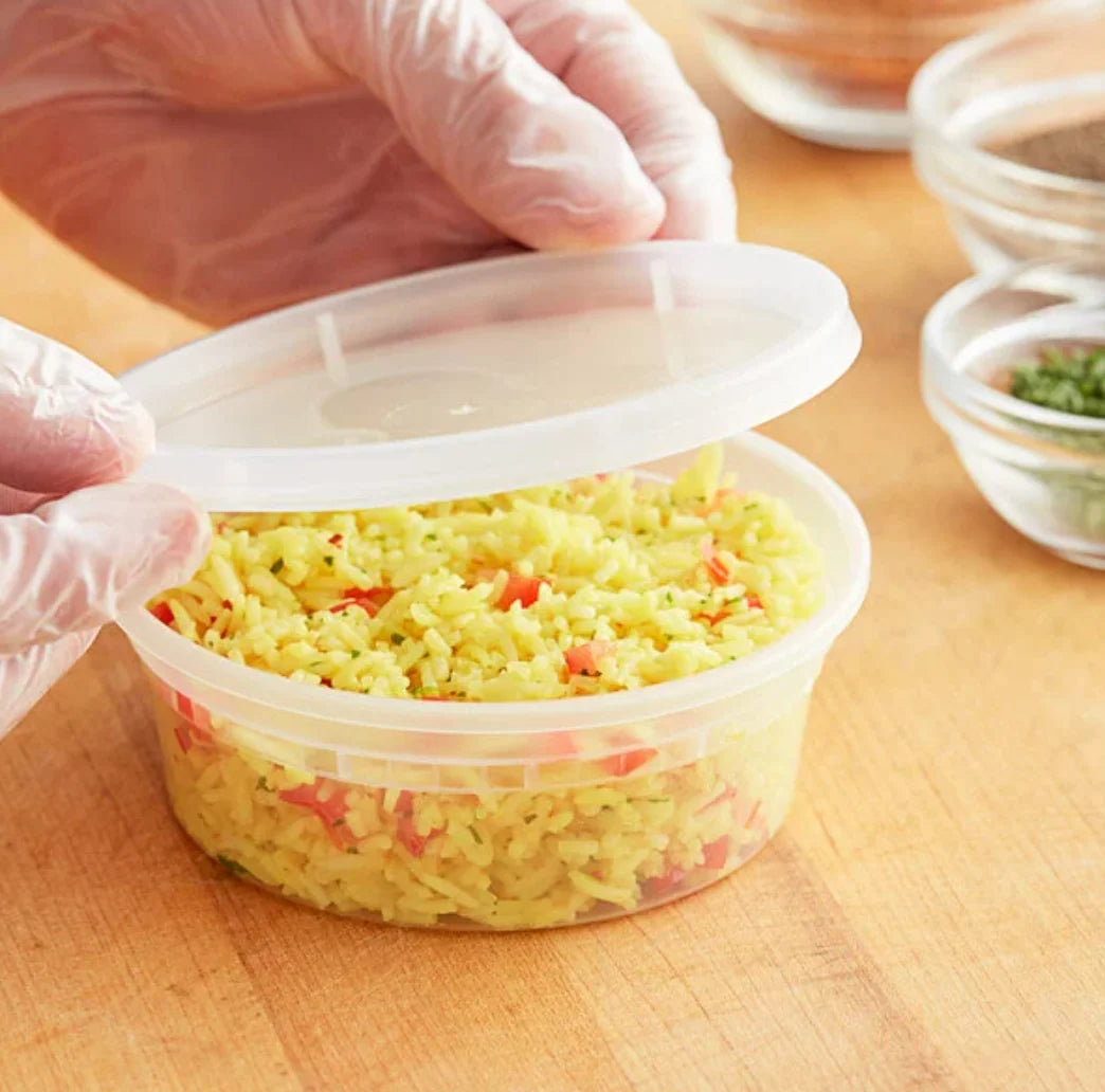 Himson 8oz soup container 240 combo pack - Grocer wholesale