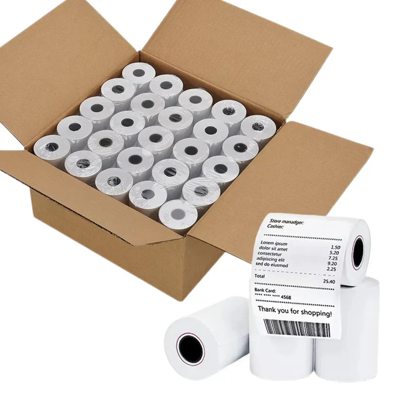 Thermal Receipt Paper Rolls 2-1/4" x 80 ft | Wholesale Case of 50 - Grocer wholesale
