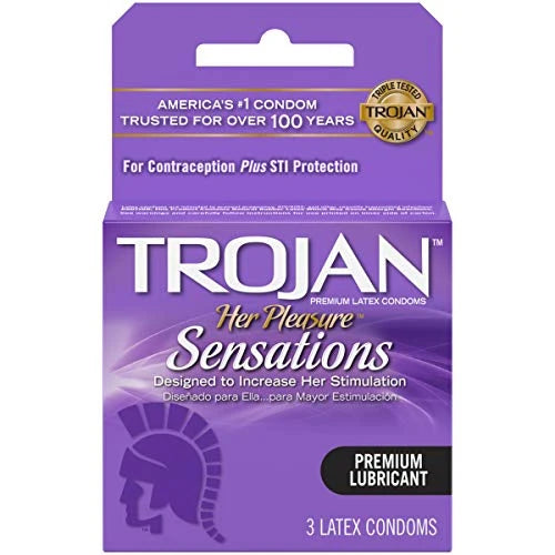 TROJAN Condom Her Pleasure 3s 6 Per Package - Grocer wholesale