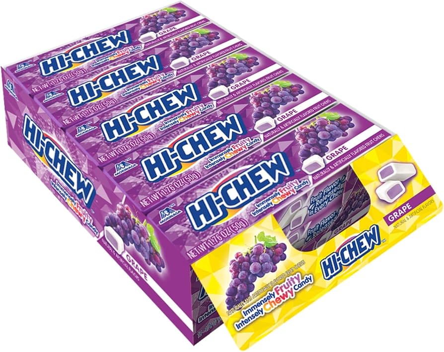 Hi-Chew Grape Fruit Chews - 1.76-oz. Bar - Grocer wholesale