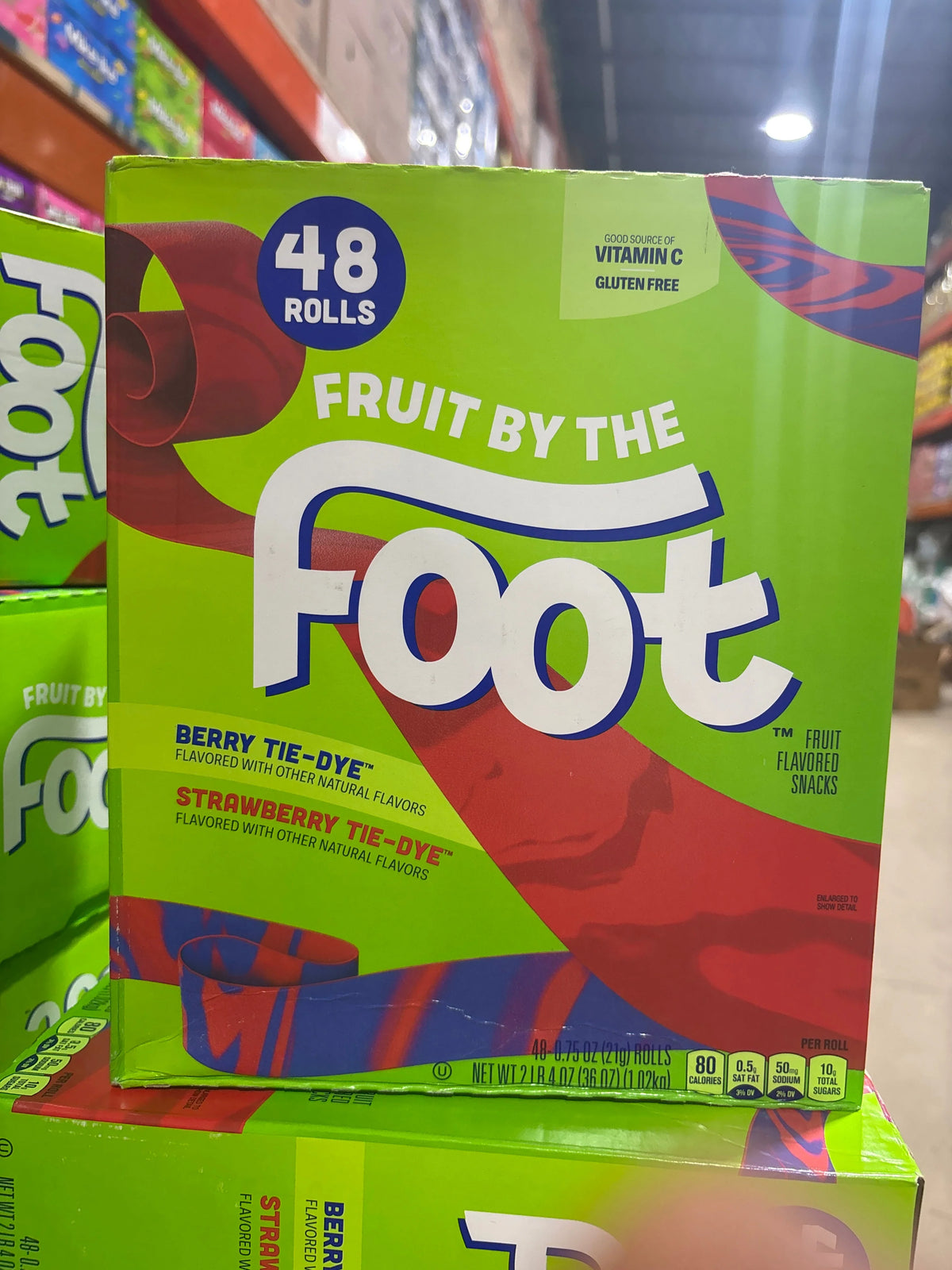 Fruit By The Foot, Berry Tie-Dye,48Rolls,36oz - Grocer wholesale