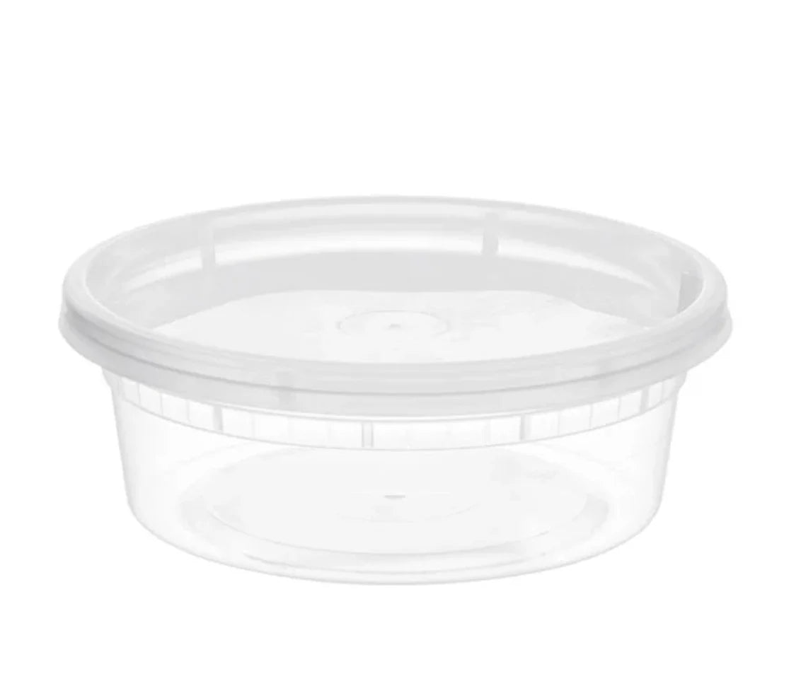 Himson 8oz soup container 240 combo pack - Grocer wholesale