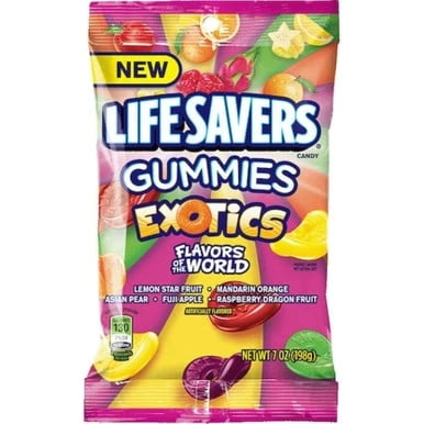 Life Savers Exotics Gummies Candy 7oz 12ct - Grocer wholesale