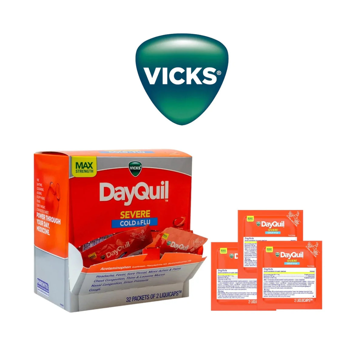 DayQuil Cols & Flu Caplets 2pk- 32ct - Grocer wholesale