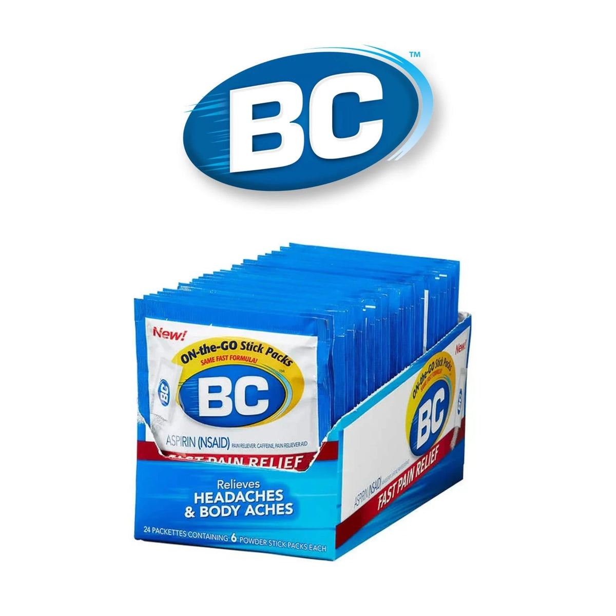 BC Aspirin Powder 6pk- 24ct - Grocer wholesale