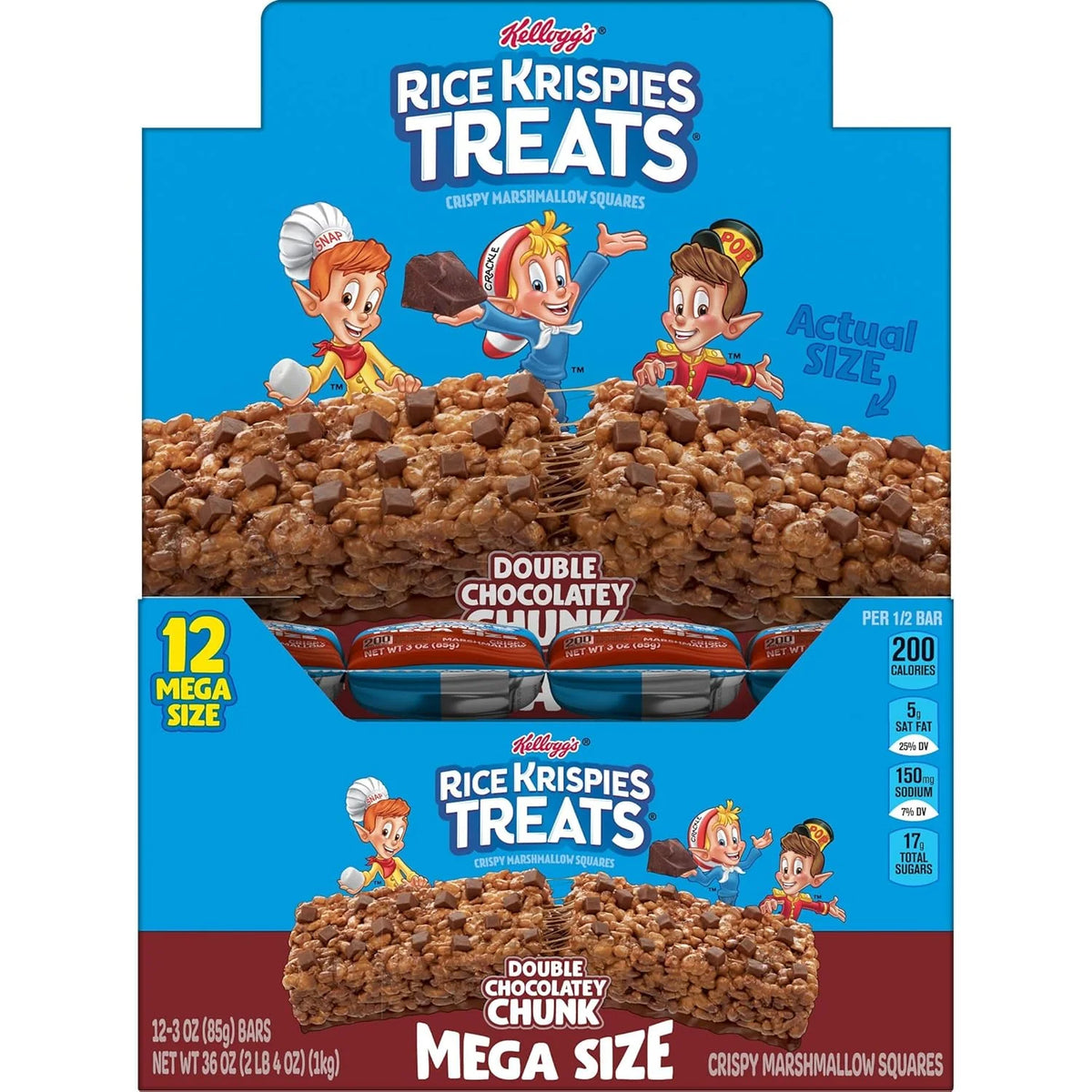 Kellogg’s Rice Krispies Double Chocolate Chunk Mega Size 12-3Oz - Grocer wholesale