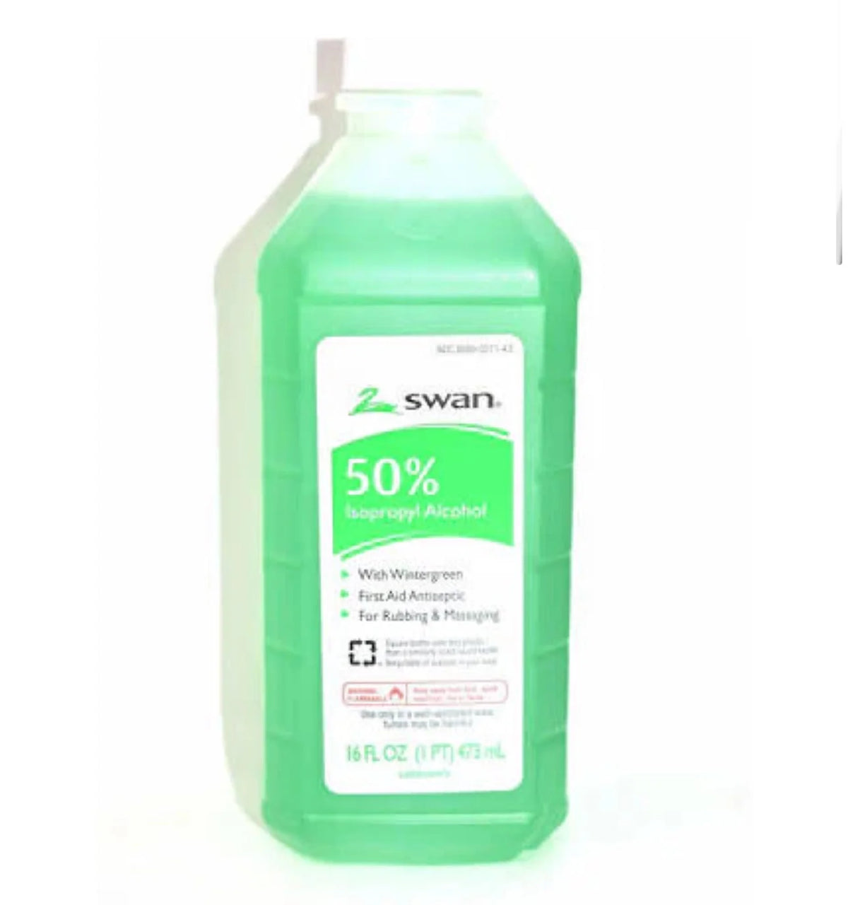 Swan Rubbing Alcohol 50% Wintergreen - 16oz - Grocer wholesale