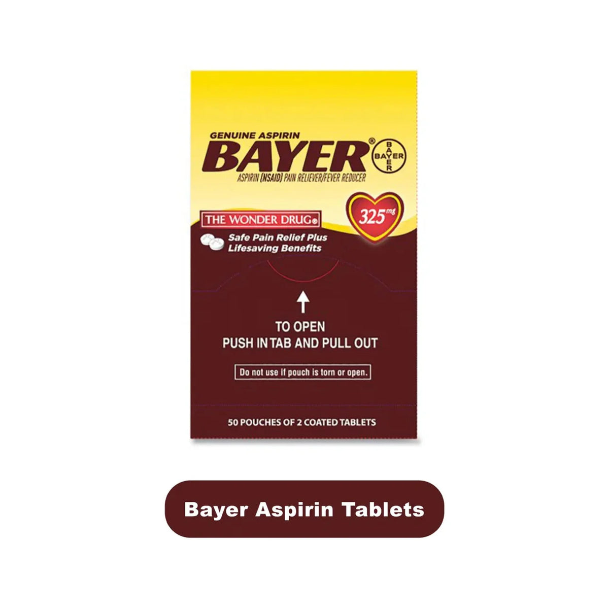 Bayer Tablet 2pk- 50ct - Grocer wholesale