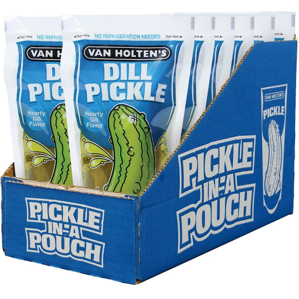 Van Holten's Big Dill Pickle Pouches — 12 Count Box | Bulk & Wholesale - Grocer wholesale