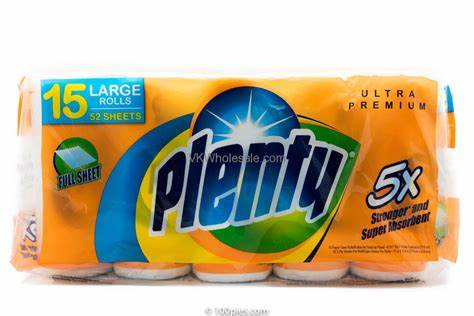 Plenty ultra premium paper 15 rolls - Grocer wholesale