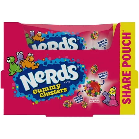 Nerds Rainbow Gummy Clusters Share Pack, 3 Oz, 12/PK - Grocer wholesale
