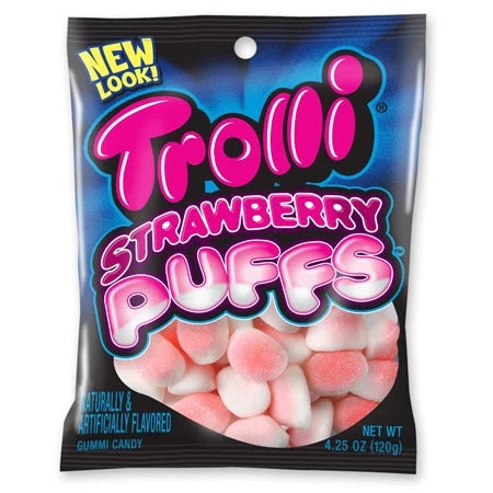 Trolli Gummi Strawberry Puffs 4.25oz Bag - Grocer wholesale