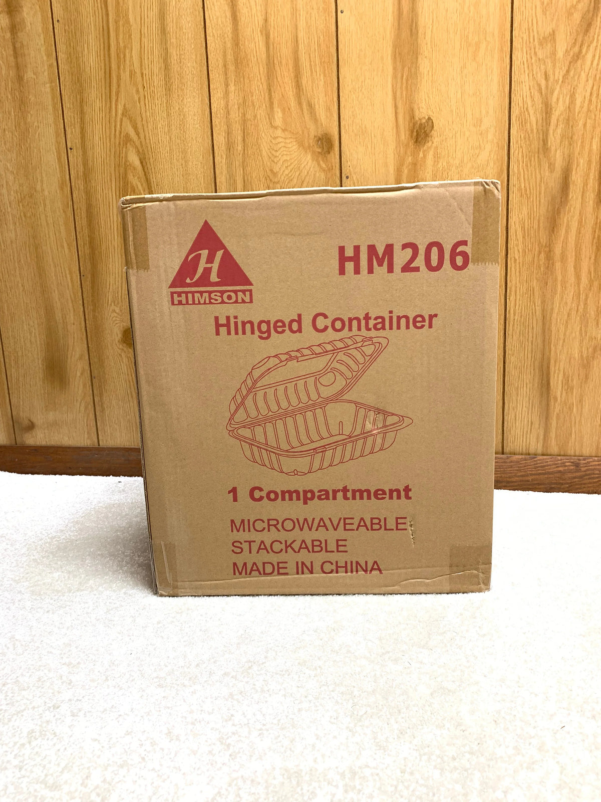 Himson 9"x6 hinged container 150 pcs - Grocer wholesale