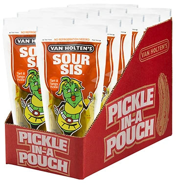 Van Holtens Sour Sis Pickle Pouches 12ct - Grocer wholesale