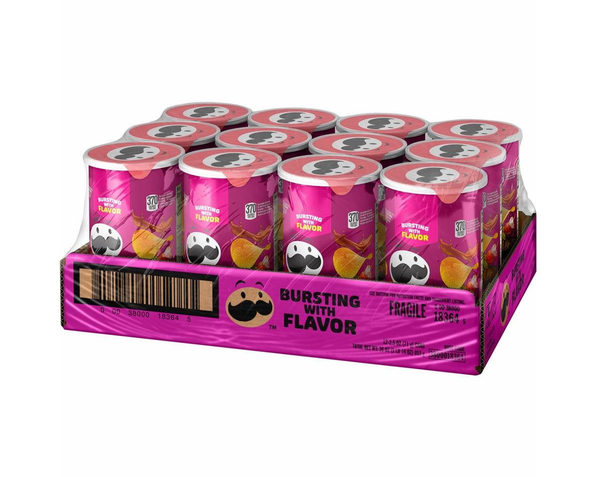 Pringles BBQ Potato Crisps — Grab n' Go 2.5 oz Cans | Bulk & Wholesale - Grocer wholesale