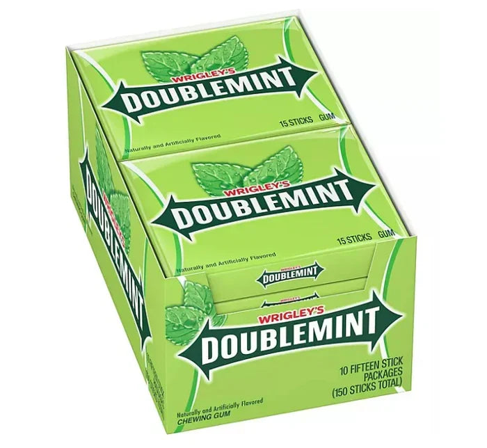 Wrigley's Doublemint Chewing Gum - 15ct/10pk - Grocer wholesale