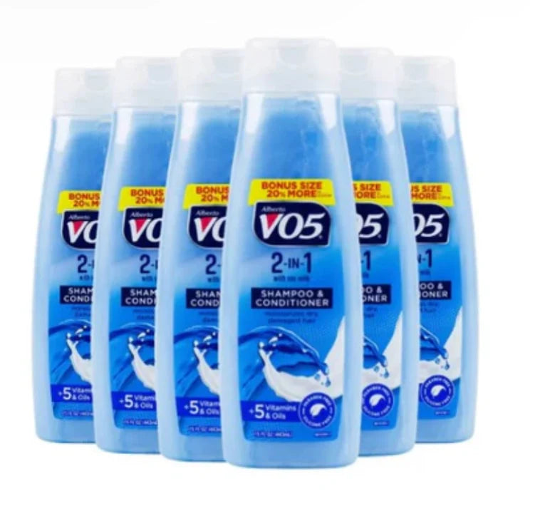 VO5 2-IN-1 MOISTURIZING SHAMPOO + CONDITIONER-15oz/6pk - Grocer wholesale