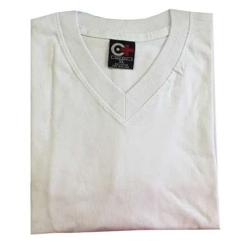V Neck White Short Sleeves T-Shirts 2X & Up - 12 PK - Grocer wholesale