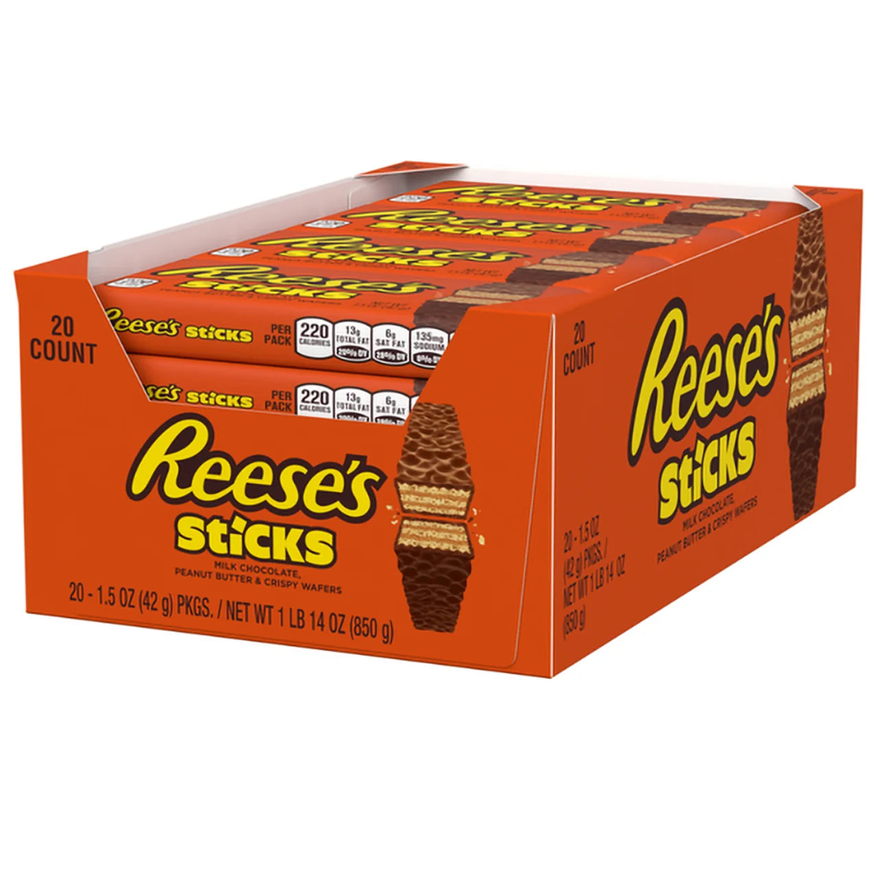Reese's Sticks Wafer Bars, 1.5 Oz, Box of 20 - Grocer wholesale