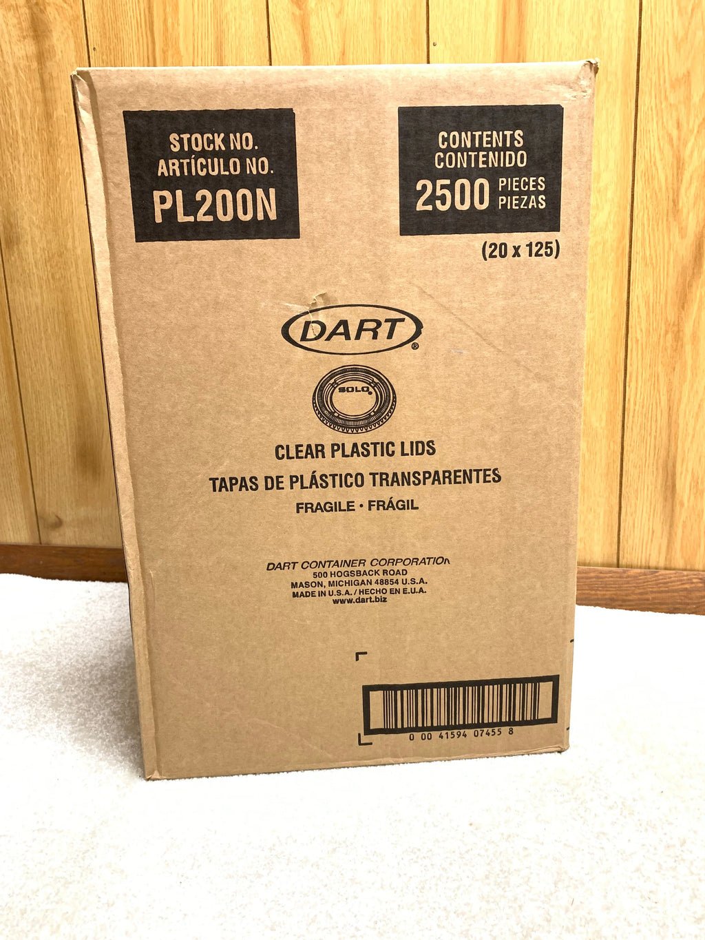Dart PL100N/PL200N 1oz, 2oz clear plastic lids 2500 pcs - Grocer wholesale