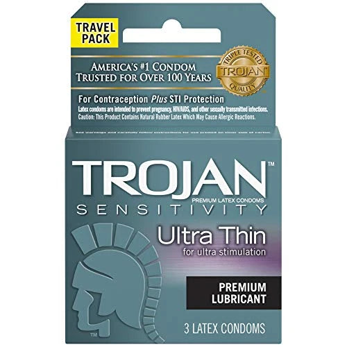 TROJAN Condom Ult Thin Lub 3s 6 Per Package - Grocer wholesale