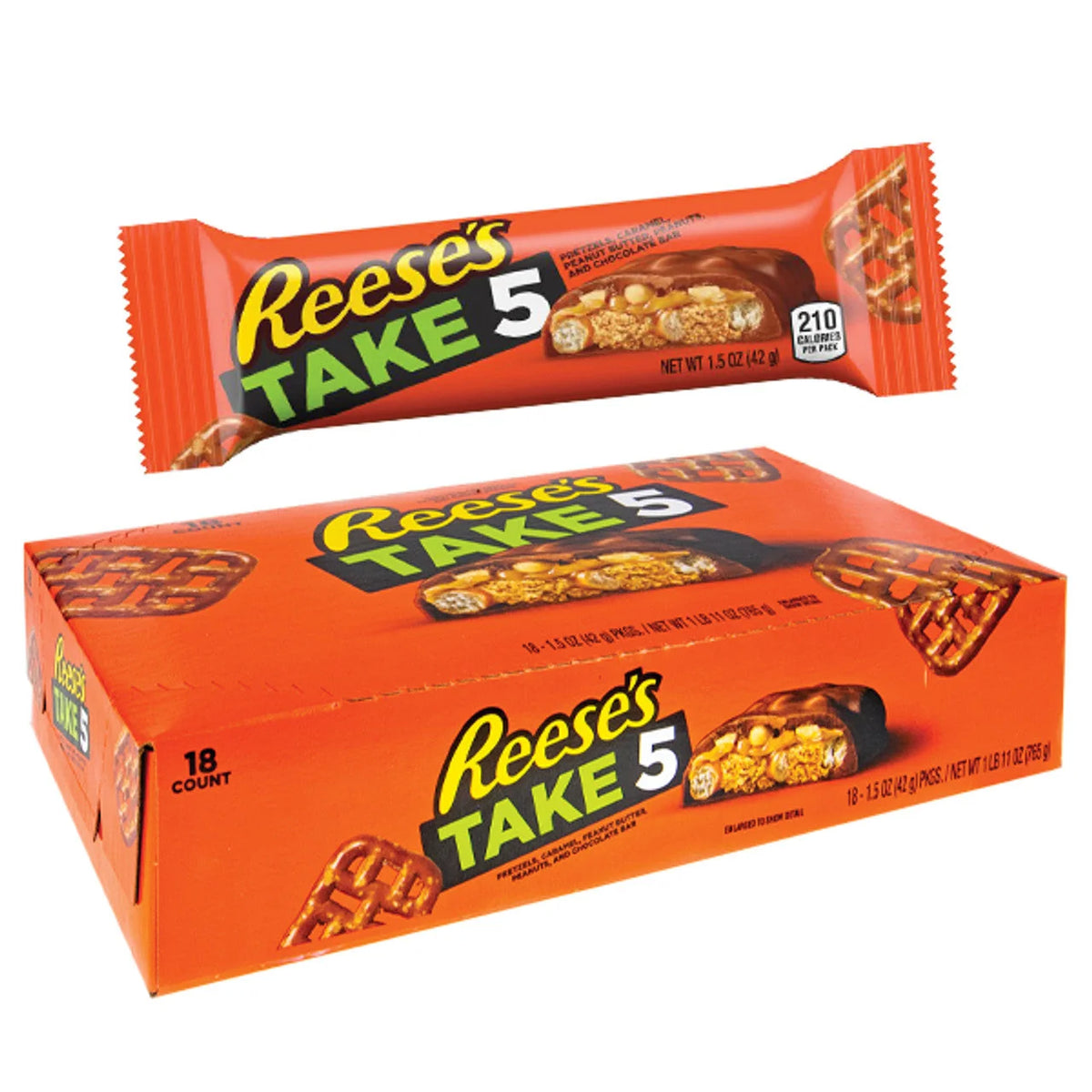 Reese's Take5 5 Layer Candy Bar 1.5 Oz. 18 Ct. - Grocer wholesale