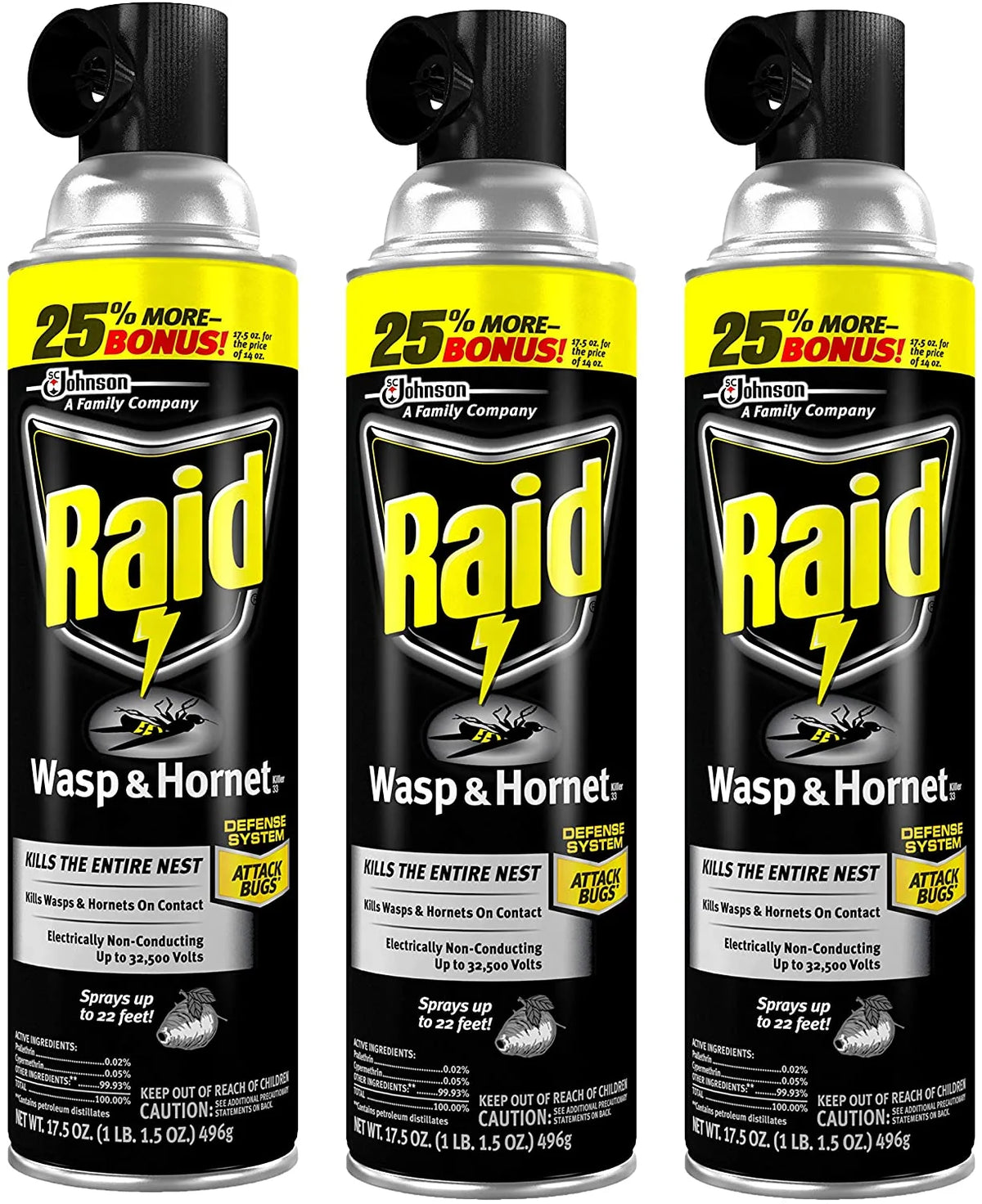 Raid Wasp Hornet Spray 17.5z Single Can - Grocer wholesale