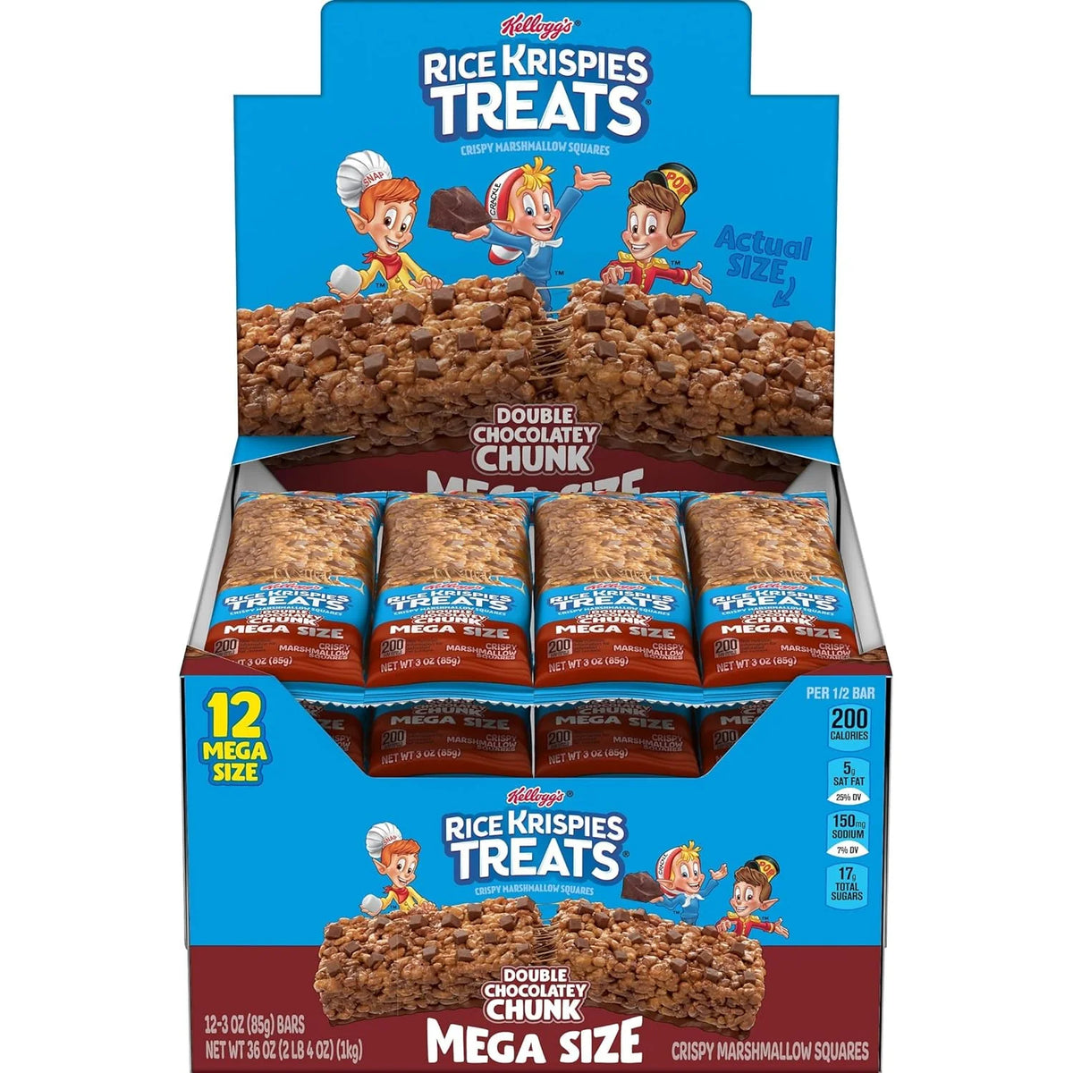 Kellogg’s Rice Krispies Double Chocolate Chunk Mega Size 12-3Oz - Grocer wholesale