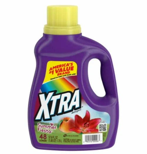 Xtra Liquid Laundry Detergent Summer Fiesta - 57.6oz/6pk - Grocer wholesale