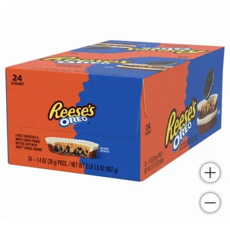OREO REESES Cookie Cups 24-Pack Case — Grab-and-Go Snack Cups - Grocer wholesale