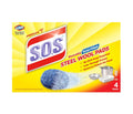 S.O.S. Steel Wool Soap Pads - 4ct/24pk - Grocer wholesale