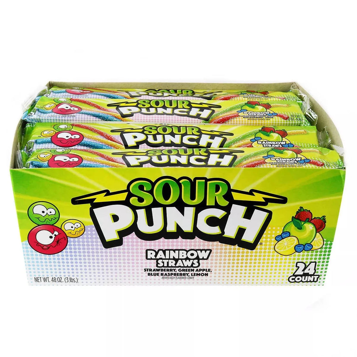 Sour Punch Rainbow Straws - Grocer wholesale