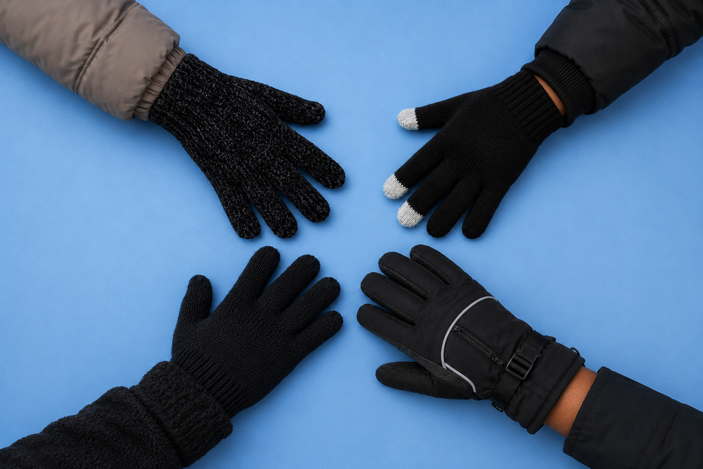 Winter gloves in chenille, touchscreen tip, extreme thermal and insulated ski styles, wholesale bulk gloves